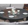 Buy cheap AJUNION 8 Seater Round Rattan Garden Furniture Dining Set with 10cm Cushion Thickness from wholesalers