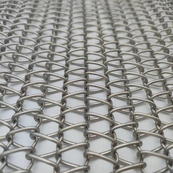 Buy cheap Interlocked Spiral Wire Mesh Size 2mm-20mm Customized Color Stainless Steel from wholesalers