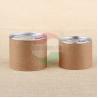 Buy cheap Customised Size Aluminum Pull Tab Ring Kraft Paper Tube For Nuts Packaging from wholesalers