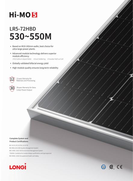 Buy cheap Zero Anti dumping tax -Longi Tier A 440w-540w Bifacial/Single from wholesalers