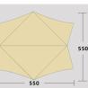 Buy cheap Outdoor Hexagonal Butterfly Portable Camping Sun Canopy Picnic Sun Protection Rain Shelter Sandy Beach from wholesalers