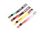 Custom Heat Transfer Hand Wrist Bracelet Straps / Polyester Wristband Lanyards