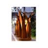 Buy cheap Contemporary Rusty Welding Garden Corten Steel Leaf Sculpture from wholesalers