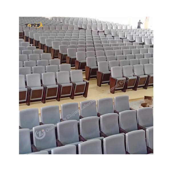 Buy cheap Steel Frame Black Cinema Auditorium Chair With Sleek Design Armrests And Heavy Duty Construction from wholesalers