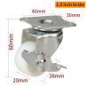 Buy cheap 1.5 Inch Threaded Swivel Casters Small Caster Wheels With Brakes from wholesalers