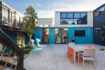 Residential Ready Made Container Homes 4 - 5 Pieces Glass Door With The Yards
