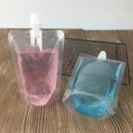 Waterproof Reusable Clear Liquid Juice Pouches Stand Up Spout Pouch Bag