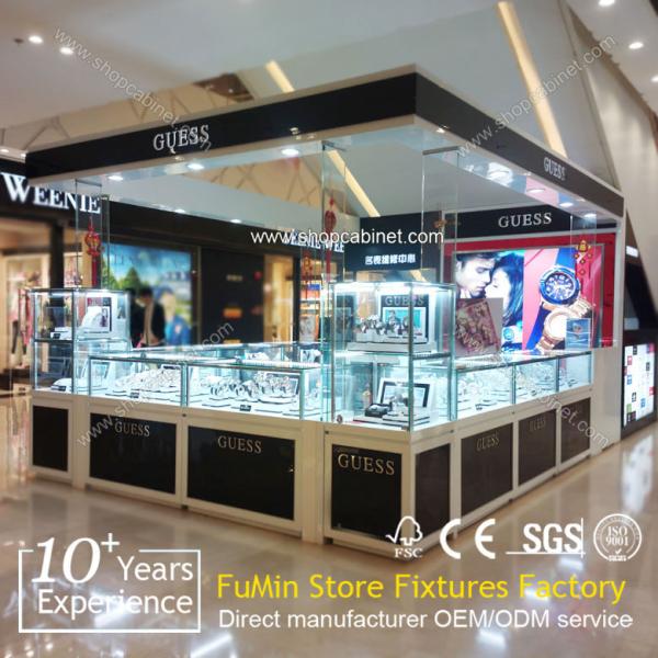 Buy cheap Perfect corner glass display cabinet/glass jewelry display cabinet from wholesalers
