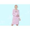 Buy cheap Pink Ladies Long Sleeve Nighties / Womens Summer Nightgowns Heart Shape Placement Print from wholesalers