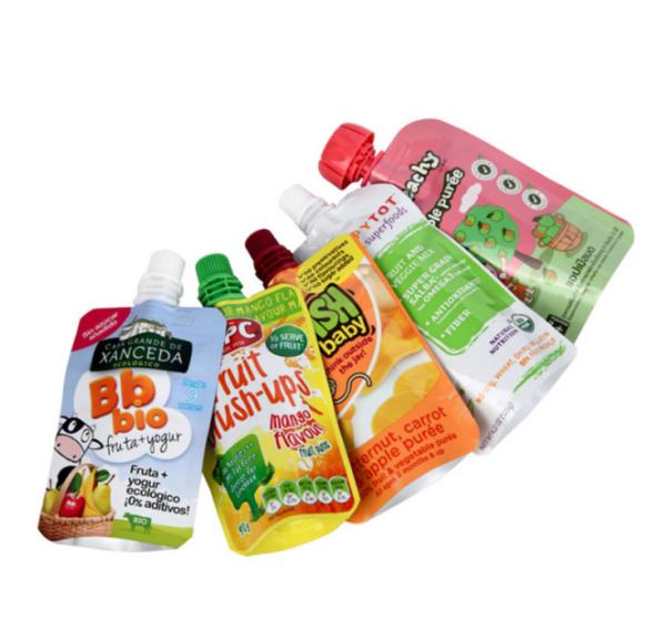 Buy cheap Baby Food 100ml Spout Pouch Customized Logo Tomato Sauce Pouch from wholesalers
