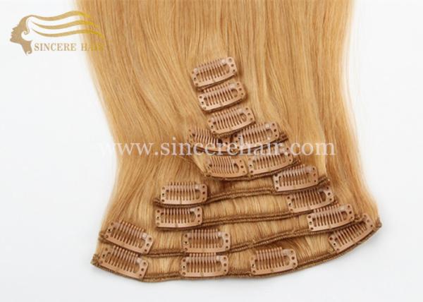 Buy cheap 22 Inch Clip In Hair Extensions for sale - Hot Selling 55 CM Full Set 9 Pieces of Clip-In Remy Human Hair Wefts on Sale from wholesalers
