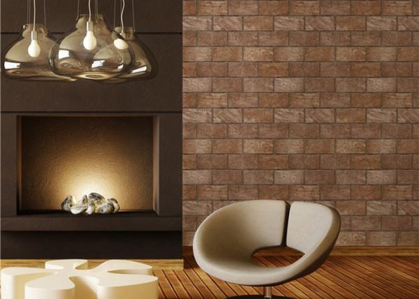 Buy cheap 3D Brick Printing Natural Style Modern Removable Wallpaper , 0.53*10M PVC Material from wholesalers