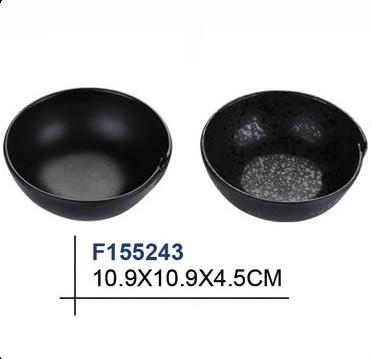 Buy cheap Microwave Safe Black Melamine Soup Bowl For Restaurants from wholesalers