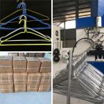 Low Carbon Metal Blue Coated Wire Hangers Smooth Surface For Shirt / Suit