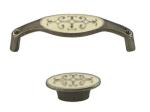 Oval GL8872 Kitchen Cabinet Knobs Chrome Arched Black Dresser Pulls Furniture