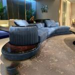 Contemporary Modern Living Room Sofa High Ending Canap Velours Customized
