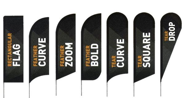 Buy cheap 230gsm Polyester Teardrop Advertising Flags Waterproof CMYK Printing from wholesalers