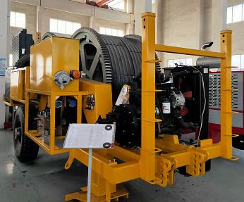 Buy cheap 2X70KN 40mm Conductor Cable Wire Stringing Equipment stepless speed from wholesalers