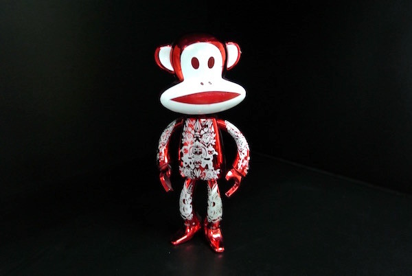 Paul Frank Plastic Toy Figures 5.5 Inch Tall Monkey Arm / Leg Movable