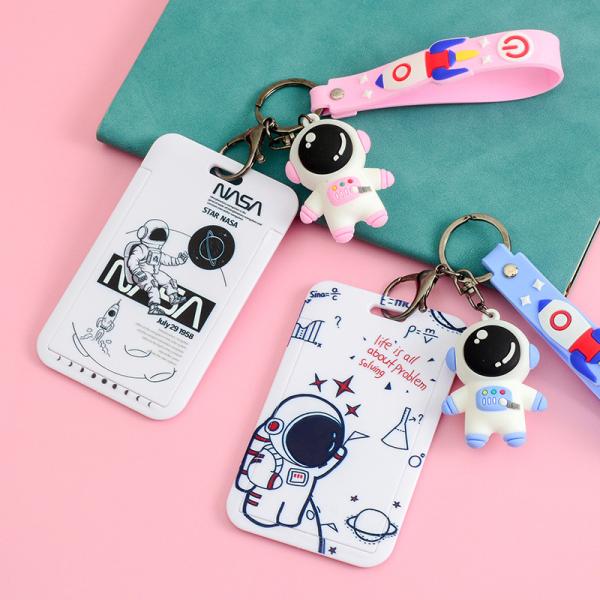 Silicone Card Holder Vertical With Lanyard Neck Strap Heavy Duty ID Card