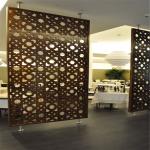 commercial room divider meeting room transparent screen partition metal panel