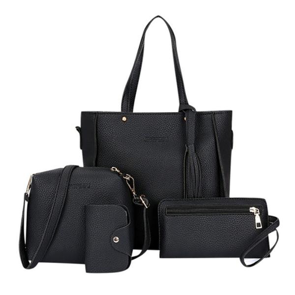 Buy cheap 4Pcs/Set Women PU Crossbody Bag Set Leather Shoulder Bags Ladies Purse from wholesalers