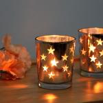 glass candle holder