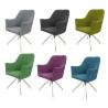 Buy cheap Fabric Upholstered Stainless Dining Chair Livingroom Chair Armrest Chair Leisure Chair from wholesalers