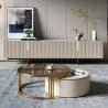 Buy cheap Glass Top Minimalist Combined Coffee Table Circular Marble Side Table OEM from wholesalers