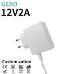 Reliable 12V 2A Wall Mount Power Adapters Electric Supply Adaptor