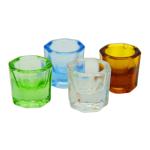 Smooth Surface Dental Lab Equipment Colorful Dental Glass Mixing Cup Dappen Dish