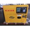 Buy cheap Commercial / Household Small Diesel Generators 15L Fuel Tank Capacity from wholesalers