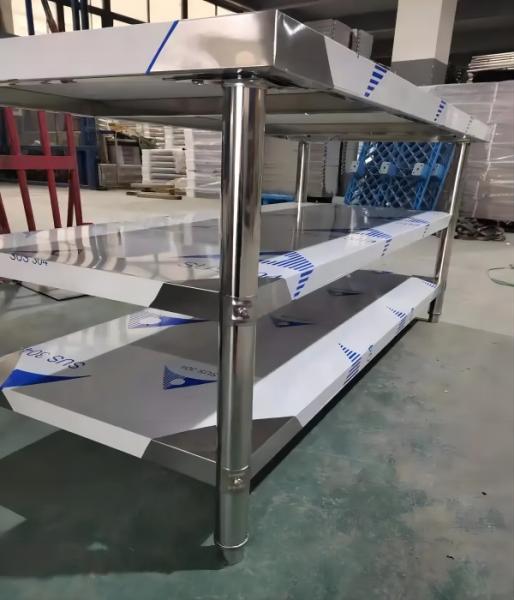 Buy cheap Worktable Kitchen Dishwasher Parts Anti Deformation Stainless Steel Work Table from wholesalers