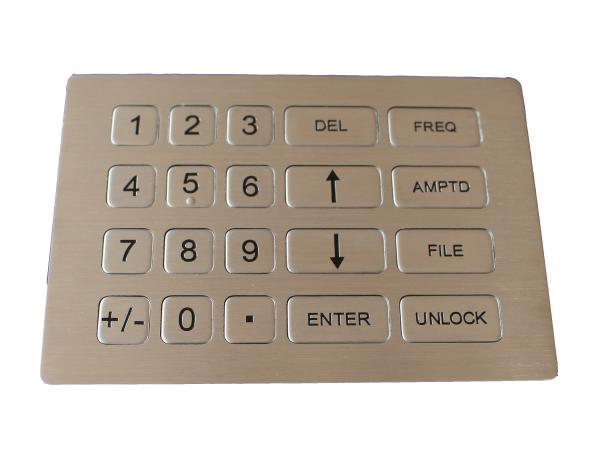 Buy cheap Industrial metal keypad with waterproof 20 flat keys stainless steel from wholesalers