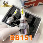 C6 H4 White Yellow Dual Color Universal LED Headlight Bulb For Motorcycle Spare