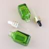 Buy cheap 15ml 30ml 50ml Unique Green Square Glass Bottle Cosmetic Oil Glass Dropper Bottles Sealing Type Dropper Industrial Cosmetic from wholesalers