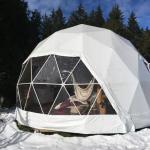 Hotel Decoration Inflatable Round Dome Tent Prefab Geodesic