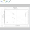 Buy cheap 96 Inch Large Interactive Electronic Whiteboard 10000Lux finger touch from wholesalers