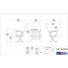 Buy cheap Customized Commercial Theater Seating Metal Frame School Conference Room Lecture Hall Chairs from wholesalers