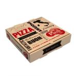 CMYK Square Cardboard Pizza Boxes Custom Printed Food Packaging