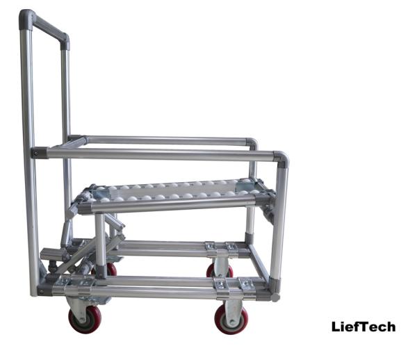Buy cheap stable capacity Pipe Work Bench Discharge Cart Aluminium Alloy from wholesalers