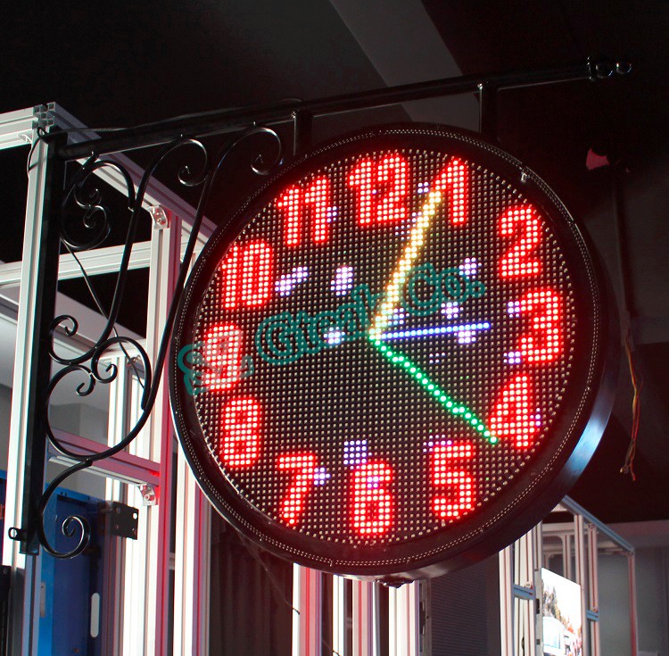 p8 full color rgb outdoor double sided led billboard price programmable circle led screen display for coffee shop advertising