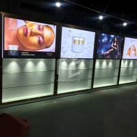 Buy cheap 10mm Tempered Glass Skincare Display Shelves For Cosmetic Shop ODM product