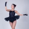 Buy cheap Swan Feather Neckline Ballet Dance Costumes , Black Childrens Ballerina Outfits from wholesalers