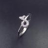 Buy cheap Girl White Gold Rings Jewellery / Real Silver 925 Heart Shaped Rings from wholesalers