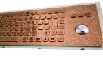 Arab Layout Golden Industrial Keyboard With Trackball Mouse Panel Mount