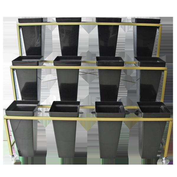 Buy cheap Movable 796mm Height 590mm Depth Flower Display Rack Three Layer from wholesalers
