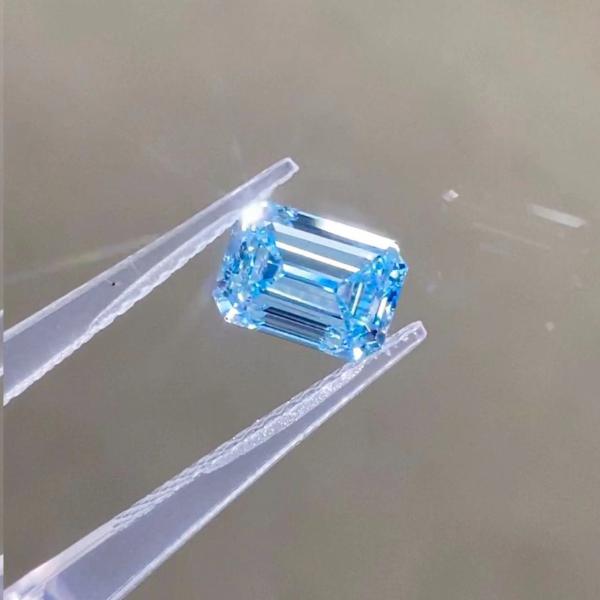 Buy cheap lab created colored diamonds Blue Diamonds and jewelry Prime Source Emerald Brilliant Cut Diamond from wholesalers