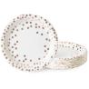Buy cheap Carnival Dinnerware White And Rose Gold Compostable Paper Plates from wholesalers