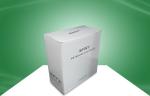 White Recycled Paper Packaging Cardboard Boxes for Floating Display , UV Coating